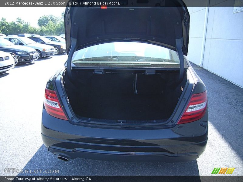 Black / Almond Beige/Mocha 2012 Mercedes-Benz C 250 Sport