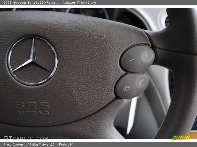 Alabaster White / Stone 2008 Mercedes-Benz SL 550 Roadster