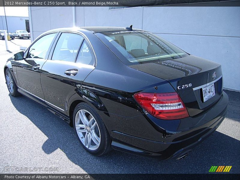 Black / Almond Beige/Mocha 2012 Mercedes-Benz C 250 Sport