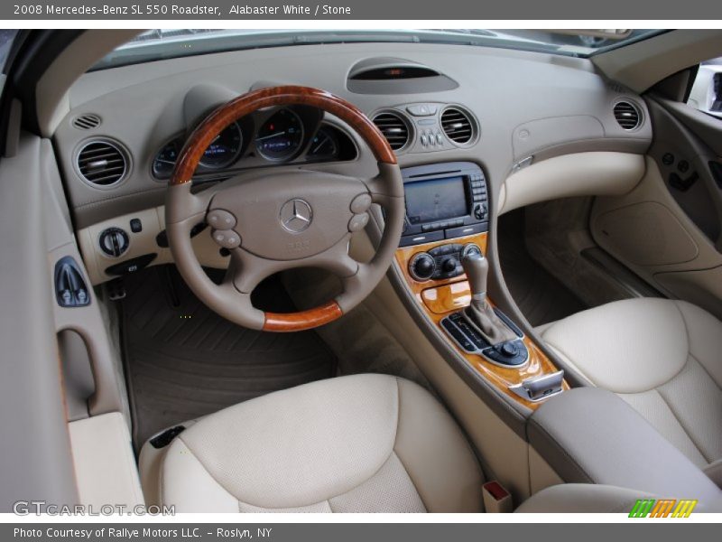 Alabaster White / Stone 2008 Mercedes-Benz SL 550 Roadster