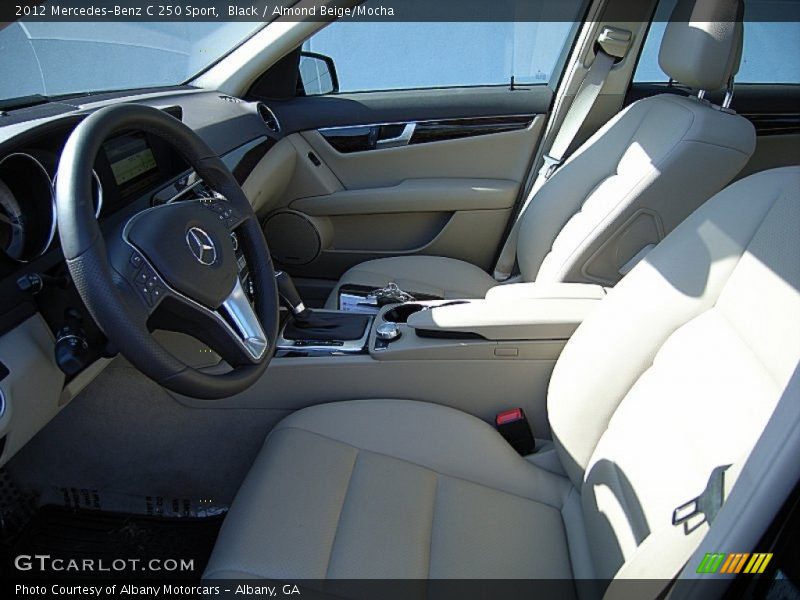 Black / Almond Beige/Mocha 2012 Mercedes-Benz C 250 Sport