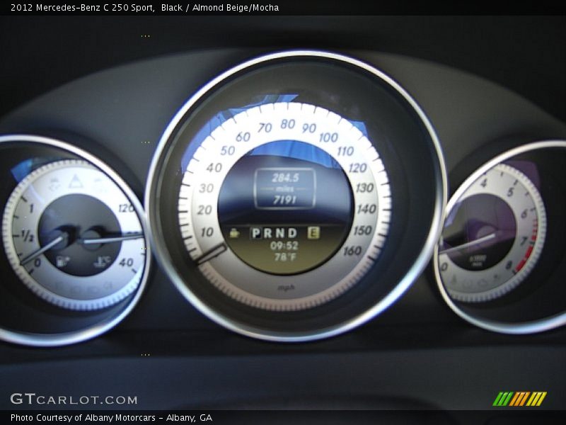 Black / Almond Beige/Mocha 2012 Mercedes-Benz C 250 Sport
