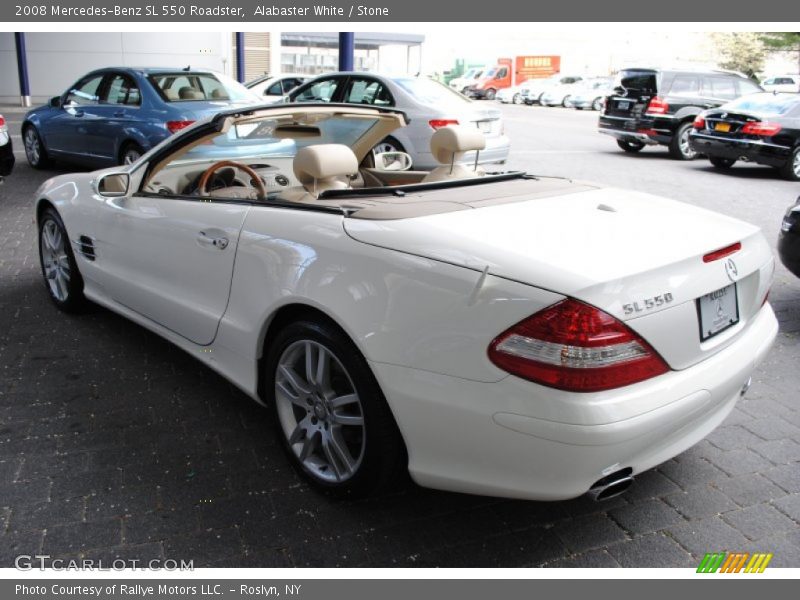 Alabaster White / Stone 2008 Mercedes-Benz SL 550 Roadster