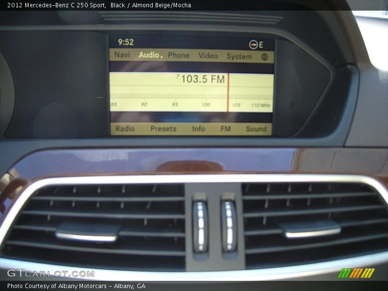 Black / Almond Beige/Mocha 2012 Mercedes-Benz C 250 Sport