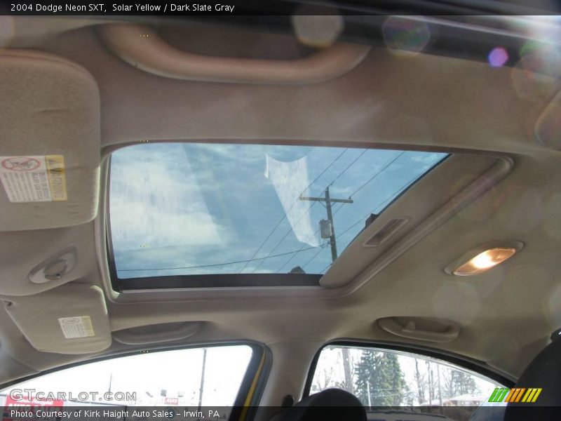 Solar Yellow / Dark Slate Gray 2004 Dodge Neon SXT