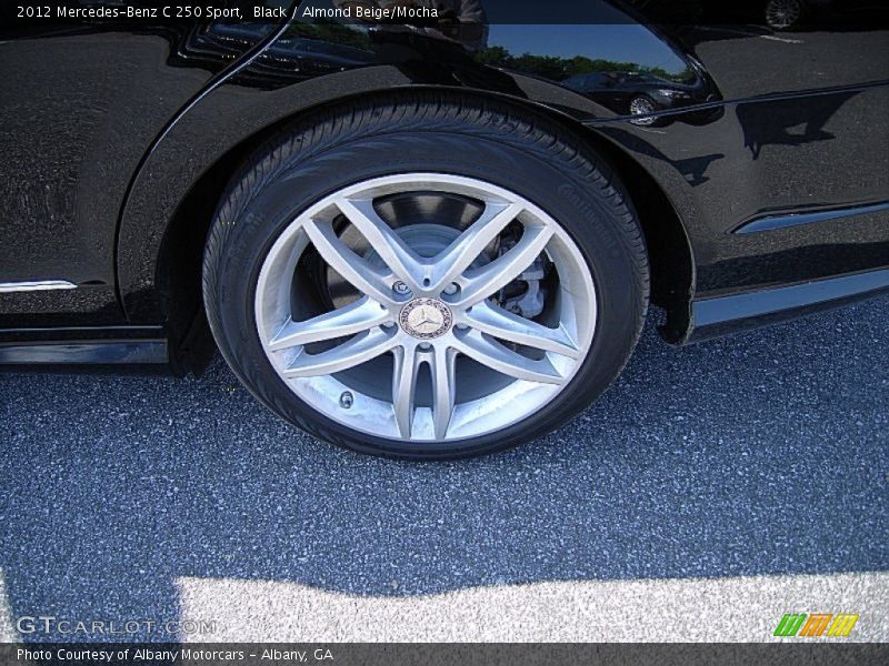 Black / Almond Beige/Mocha 2012 Mercedes-Benz C 250 Sport