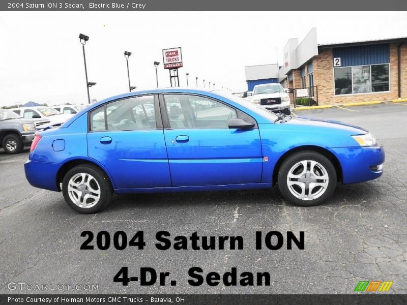Electric Blue / Grey 2004 Saturn ION 3 Sedan