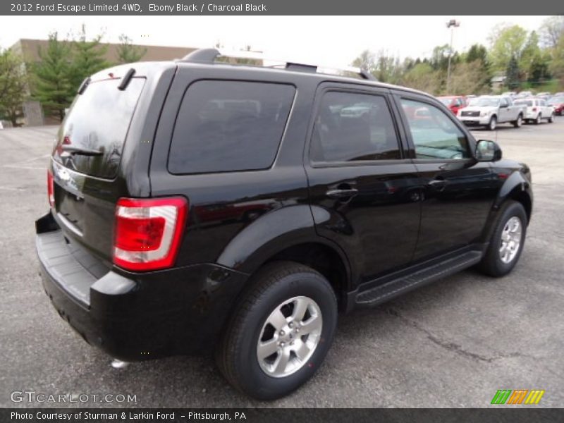 Ebony Black / Charcoal Black 2012 Ford Escape Limited 4WD