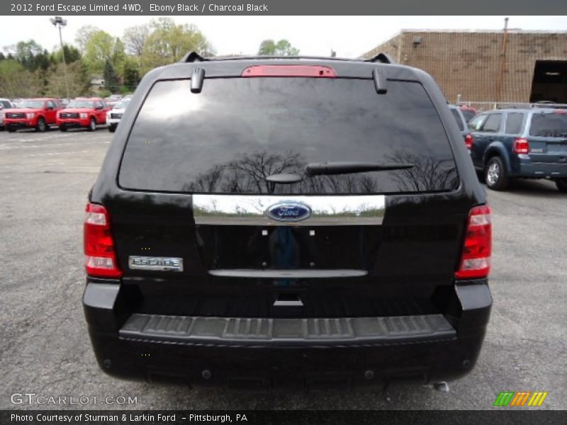 Ebony Black / Charcoal Black 2012 Ford Escape Limited 4WD