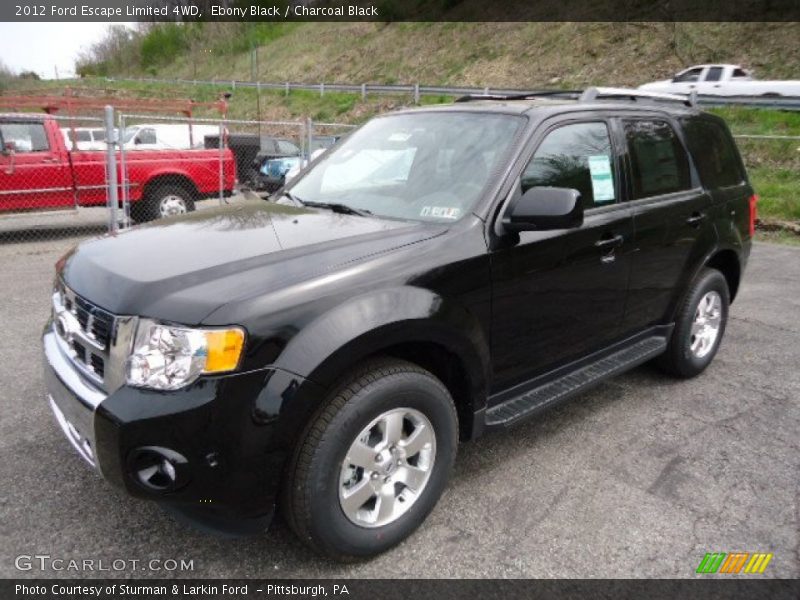 Ebony Black / Charcoal Black 2012 Ford Escape Limited 4WD