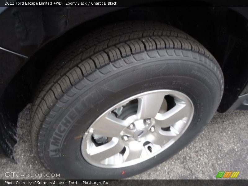 Ebony Black / Charcoal Black 2012 Ford Escape Limited 4WD