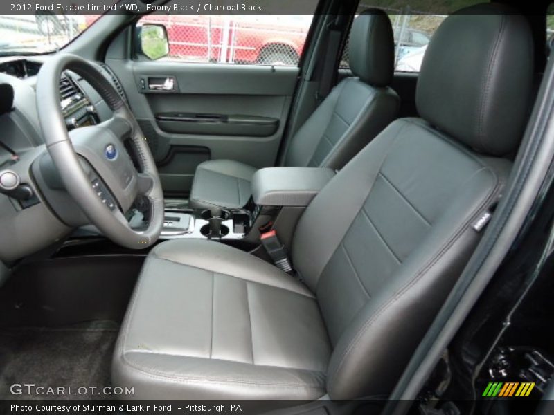 Ebony Black / Charcoal Black 2012 Ford Escape Limited 4WD