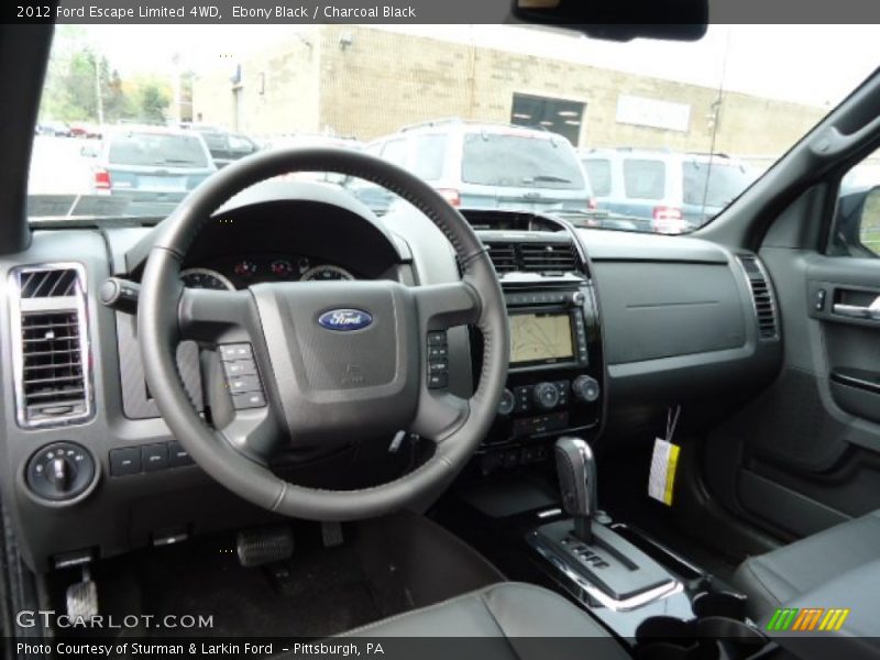 Ebony Black / Charcoal Black 2012 Ford Escape Limited 4WD