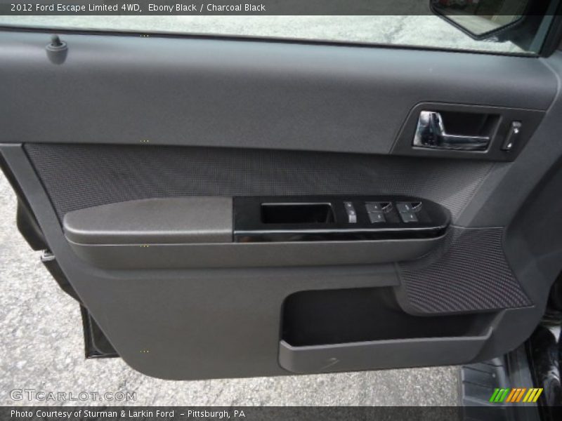 Ebony Black / Charcoal Black 2012 Ford Escape Limited 4WD