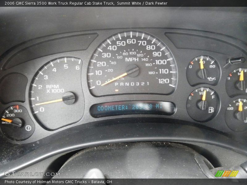 Summit White / Dark Pewter 2006 GMC Sierra 3500 Work Truck Regular Cab Stake Truck