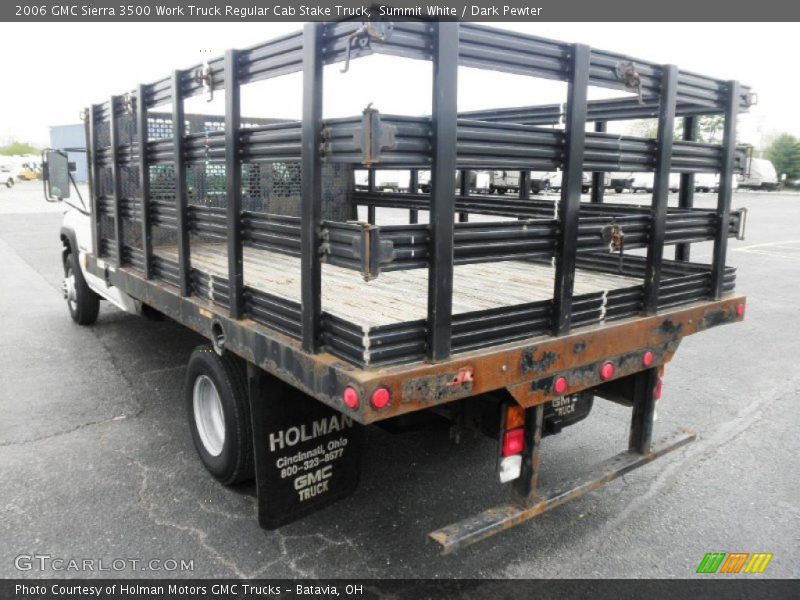 Summit White / Dark Pewter 2006 GMC Sierra 3500 Work Truck Regular Cab Stake Truck