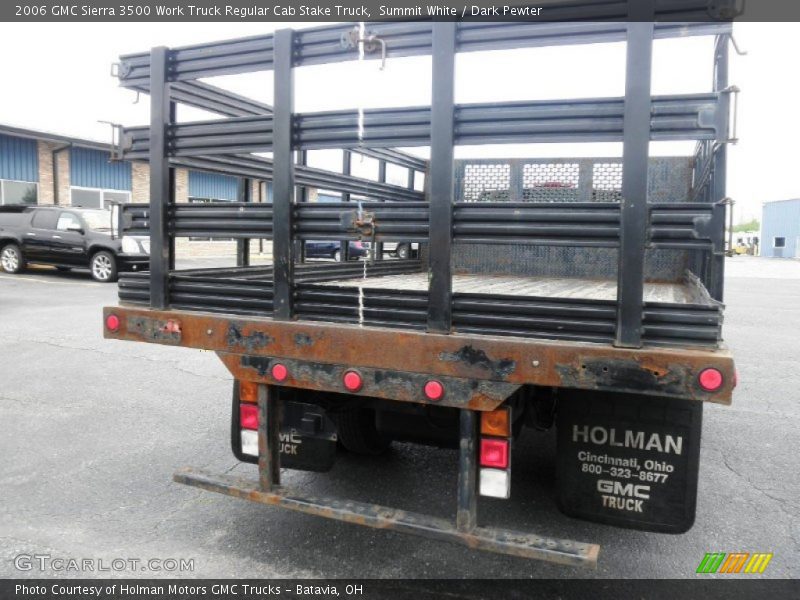 Summit White / Dark Pewter 2006 GMC Sierra 3500 Work Truck Regular Cab Stake Truck