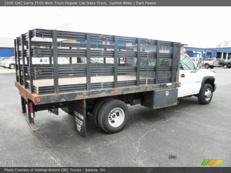 Summit White / Dark Pewter 2006 GMC Sierra 3500 Work Truck Regular Cab Stake Truck