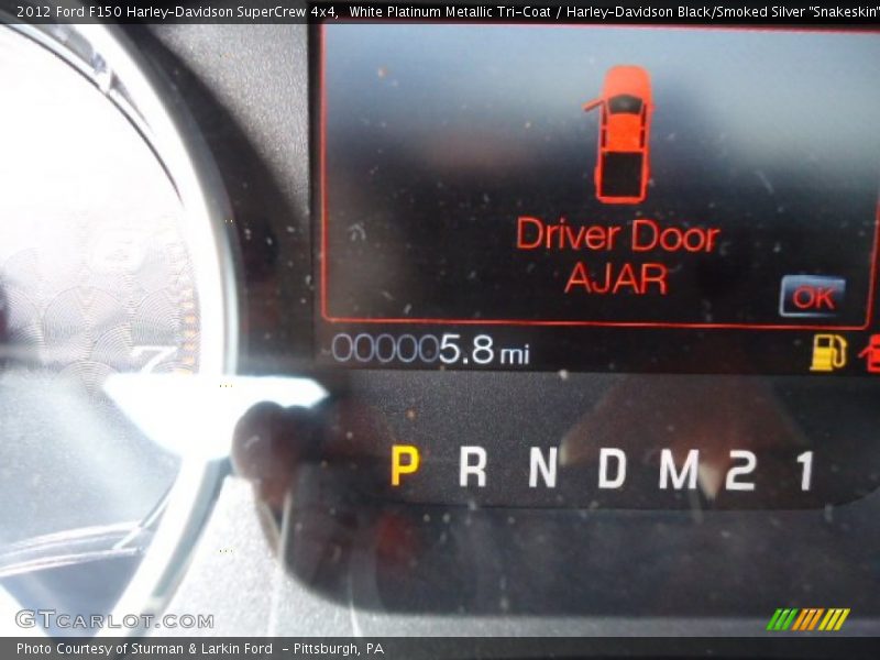 White Platinum Metallic Tri-Coat / Harley-Davidson Black/Smoked Silver 