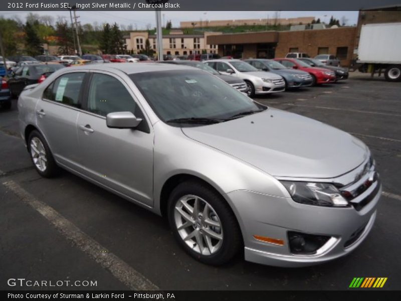 Ingot Silver Metallic / Charcoal Black 2012 Ford Fusion SEL