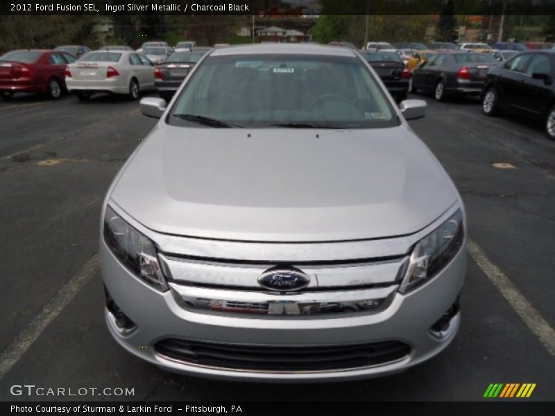 Ingot Silver Metallic / Charcoal Black 2012 Ford Fusion SEL