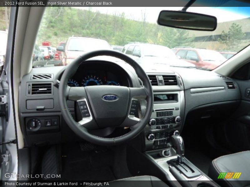 Ingot Silver Metallic / Charcoal Black 2012 Ford Fusion SEL