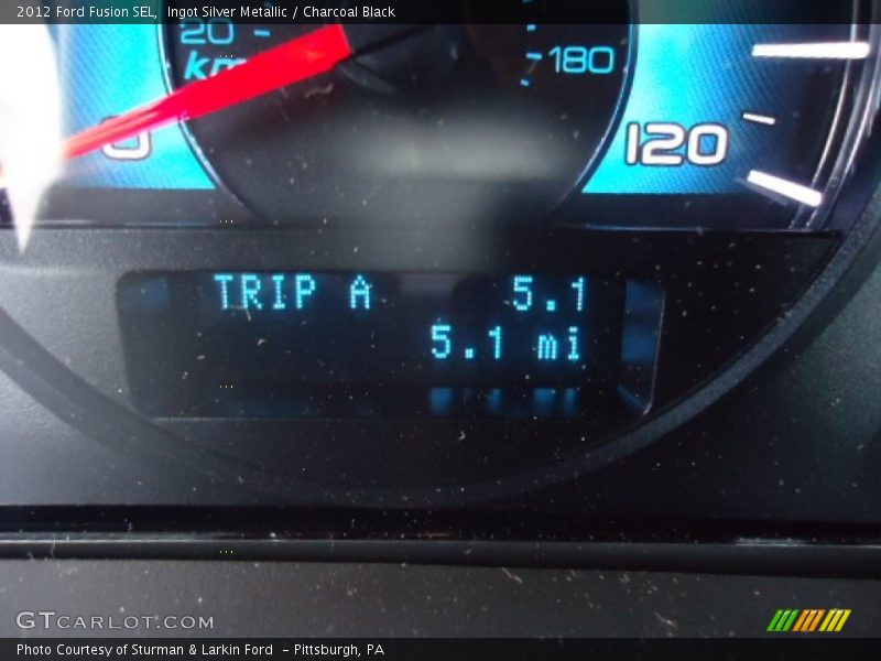Ingot Silver Metallic / Charcoal Black 2012 Ford Fusion SEL