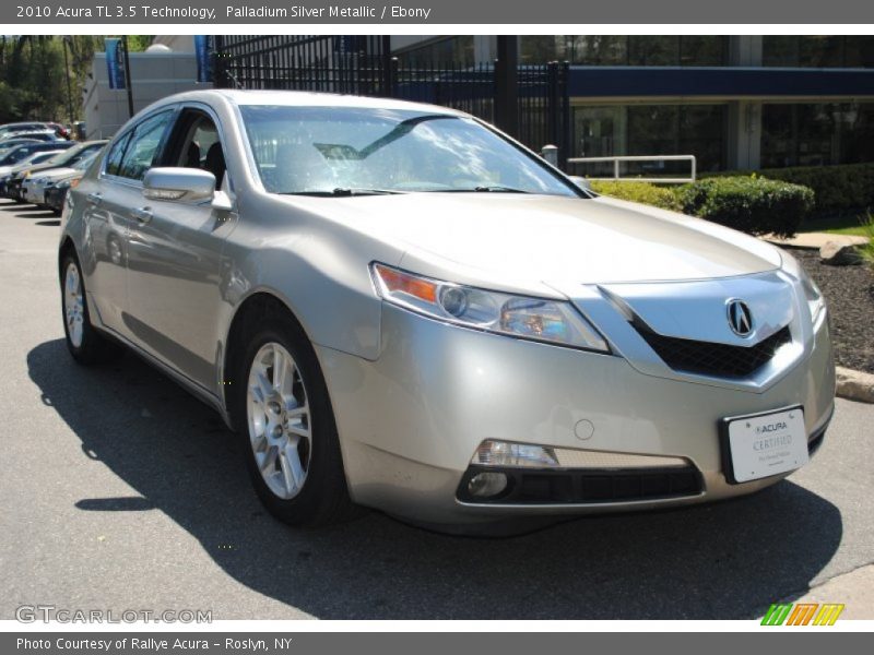 Palladium Silver Metallic / Ebony 2010 Acura TL 3.5 Technology