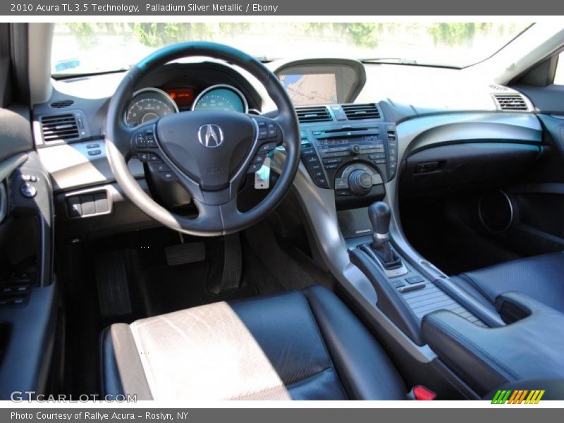 Palladium Silver Metallic / Ebony 2010 Acura TL 3.5 Technology