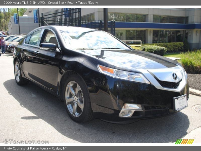 Crystal Black Pearl / Taupe/Ebony 2009 Acura TL 3.7 SH-AWD