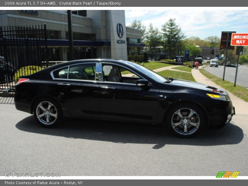 Crystal Black Pearl / Taupe/Ebony 2009 Acura TL 3.7 SH-AWD