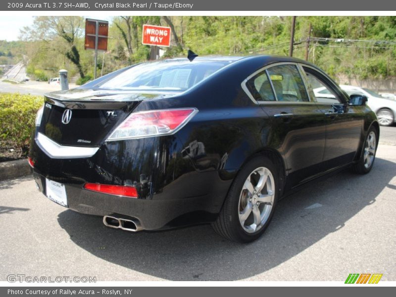 Crystal Black Pearl / Taupe/Ebony 2009 Acura TL 3.7 SH-AWD
