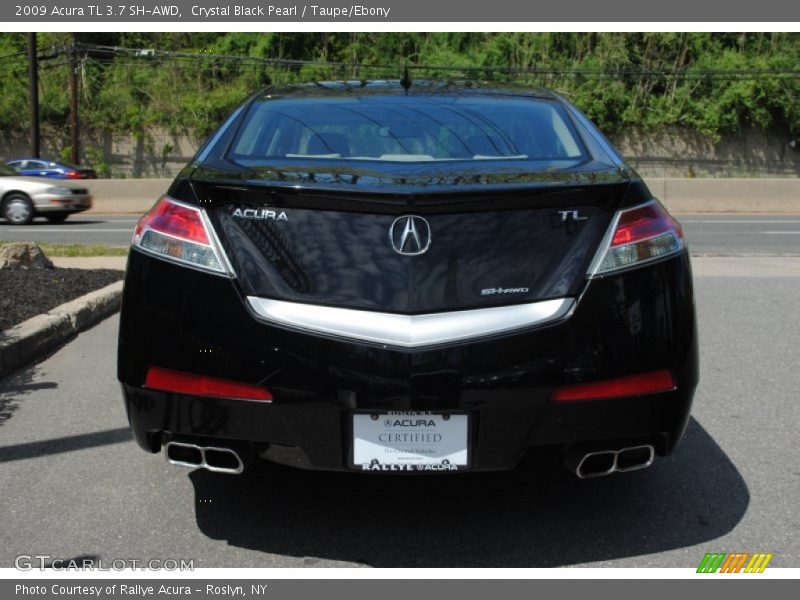 Crystal Black Pearl / Taupe/Ebony 2009 Acura TL 3.7 SH-AWD