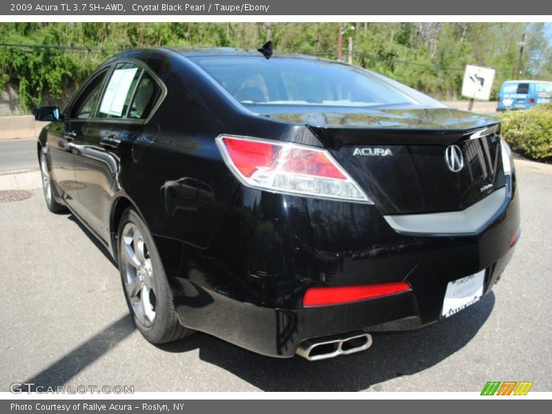 Crystal Black Pearl / Taupe/Ebony 2009 Acura TL 3.7 SH-AWD