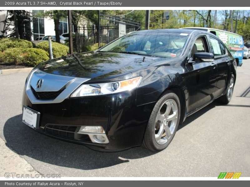 Crystal Black Pearl / Taupe/Ebony 2009 Acura TL 3.7 SH-AWD