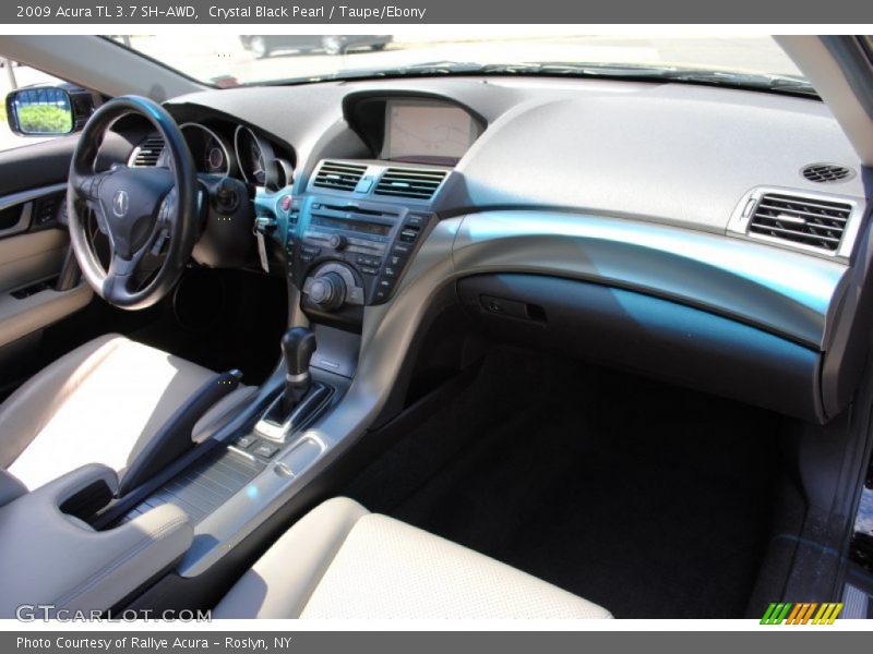 Crystal Black Pearl / Taupe/Ebony 2009 Acura TL 3.7 SH-AWD