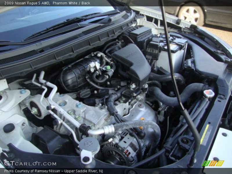 Phantom White / Black 2009 Nissan Rogue S AWD