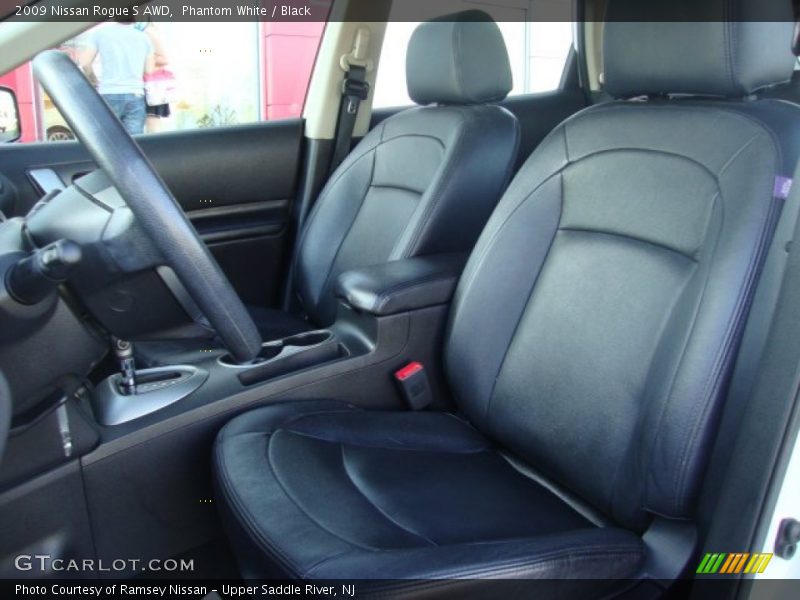 Phantom White / Black 2009 Nissan Rogue S AWD