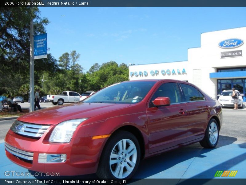 Redfire Metallic / Camel 2006 Ford Fusion SEL