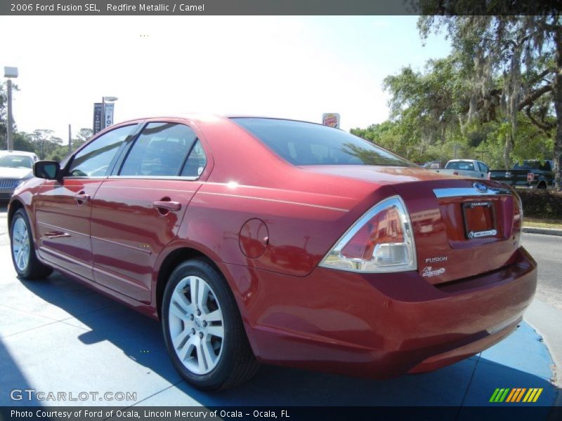 Redfire Metallic / Camel 2006 Ford Fusion SEL