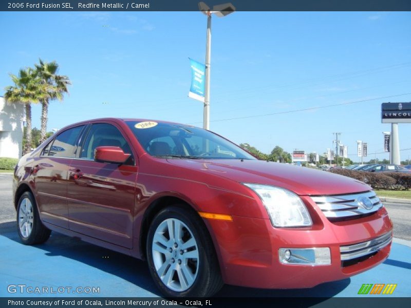 Redfire Metallic / Camel 2006 Ford Fusion SEL