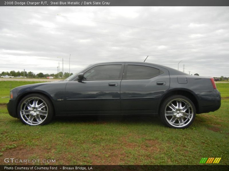 Steel Blue Metallic / Dark Slate Gray 2008 Dodge Charger R/T