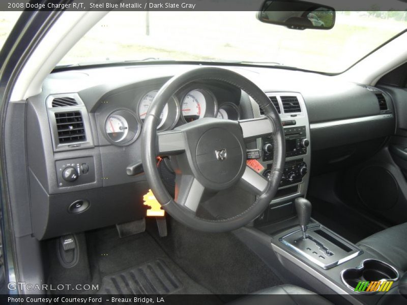 Steel Blue Metallic / Dark Slate Gray 2008 Dodge Charger R/T