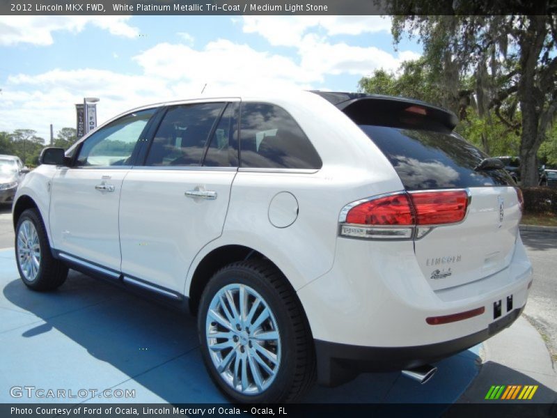 White Platinum Metallic Tri-Coat / Medium Light Stone 2012 Lincoln MKX FWD