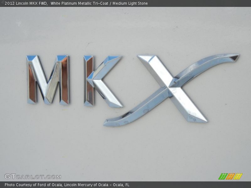 White Platinum Metallic Tri-Coat / Medium Light Stone 2012 Lincoln MKX FWD