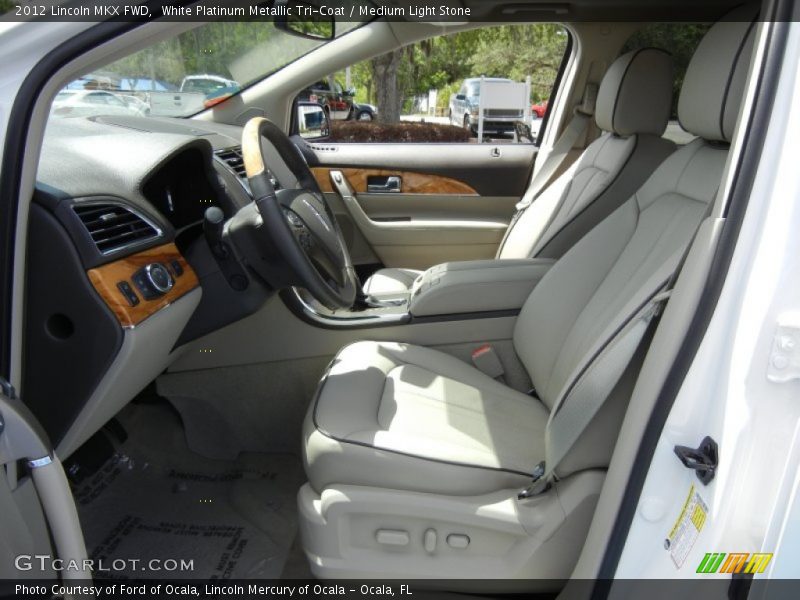 White Platinum Metallic Tri-Coat / Medium Light Stone 2012 Lincoln MKX FWD
