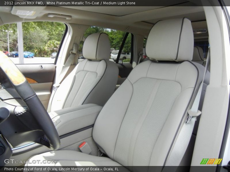 White Platinum Metallic Tri-Coat / Medium Light Stone 2012 Lincoln MKX FWD