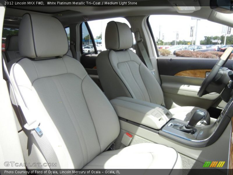White Platinum Metallic Tri-Coat / Medium Light Stone 2012 Lincoln MKX FWD