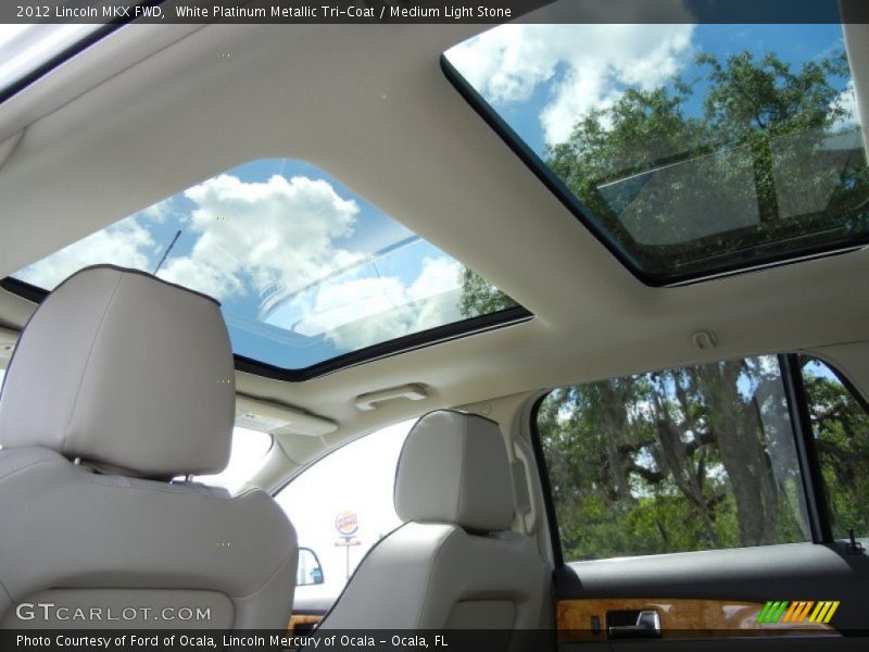 White Platinum Metallic Tri-Coat / Medium Light Stone 2012 Lincoln MKX FWD