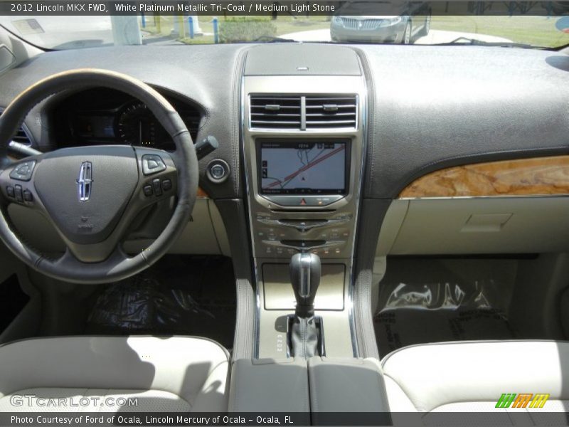 White Platinum Metallic Tri-Coat / Medium Light Stone 2012 Lincoln MKX FWD